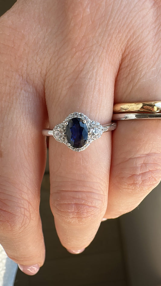 ANELLO IN ARGENTO 925 CON ZIRCONI