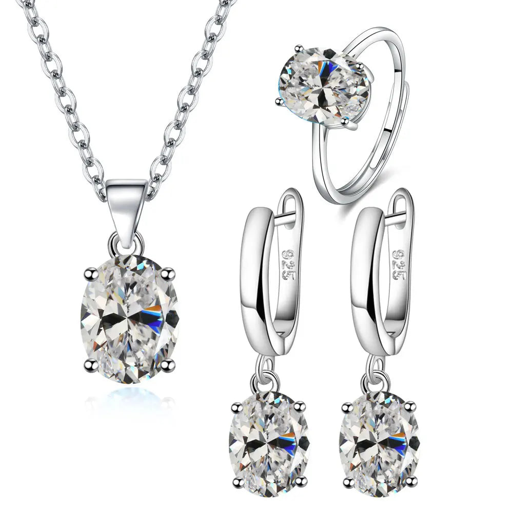 Set Collana anello e orecchini Argento 925