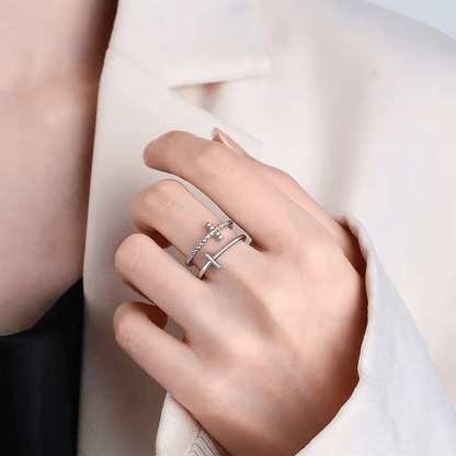 Anello da Donna in Argento Sterling 925 - Croce