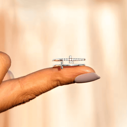 Anello da Donna in Argento Sterling 925 - Croce