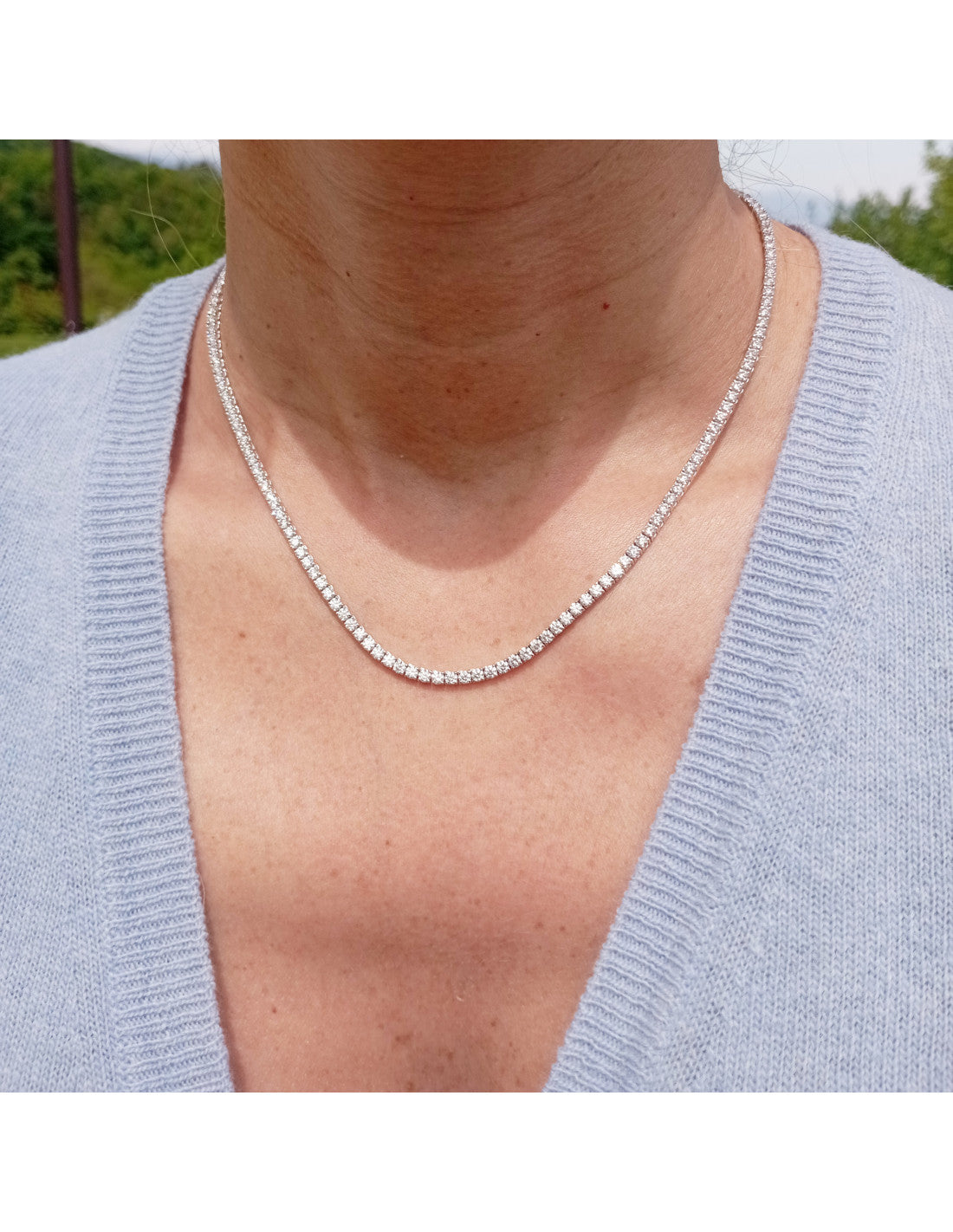 Collana e Bracciale Tennis UNISEX SET SUPER OFFERTA