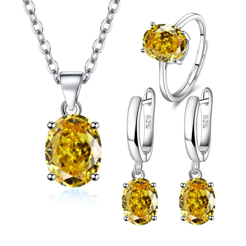 Set Collana anello e orecchini Argento 925