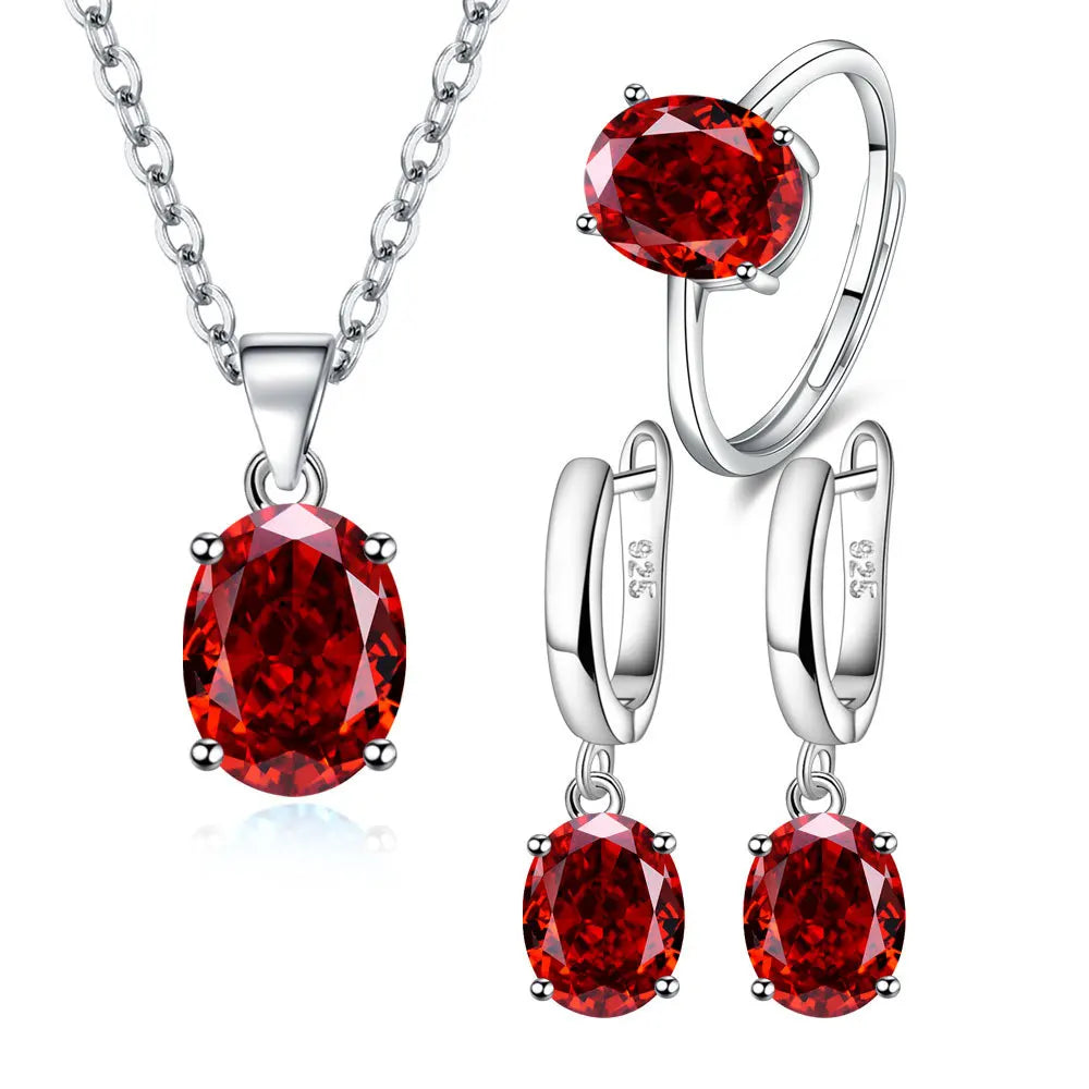 Set Collana anello e orecchini Argento 925