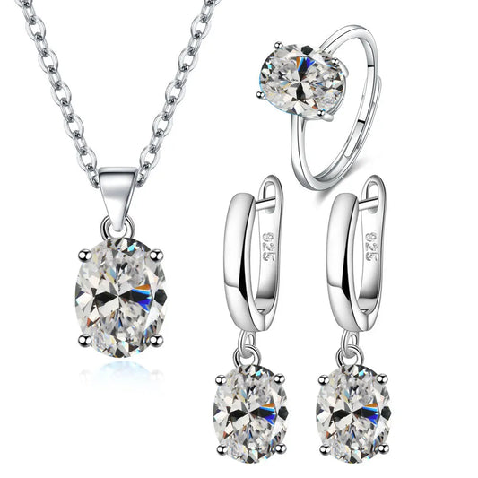 Set Collana anello e orecchini Argento 925