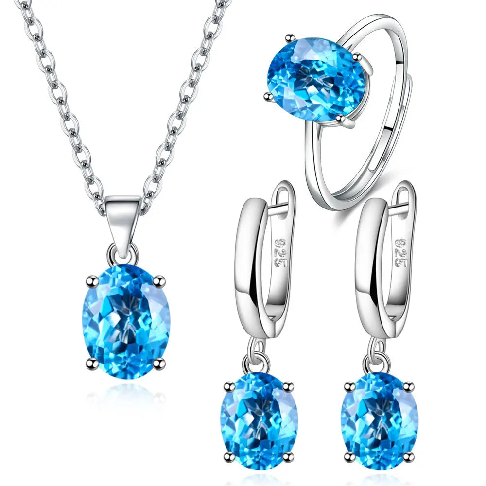 Set Collana anello e orecchini Argento 925