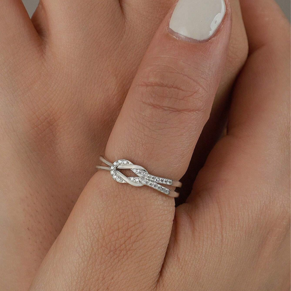 Anello Nodo da Donna in Argento 925