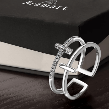 Anello da Donna in Argento Sterling 925 - Croce